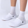 thumbnail image 1 of Men Waterproof Oil Resistant Chef Clogs, Non Durable Lightweight On Shoes, Comfortable Safety Work Footwear for Kitchen Back-of-House Daily Use White 40, 1 of 9