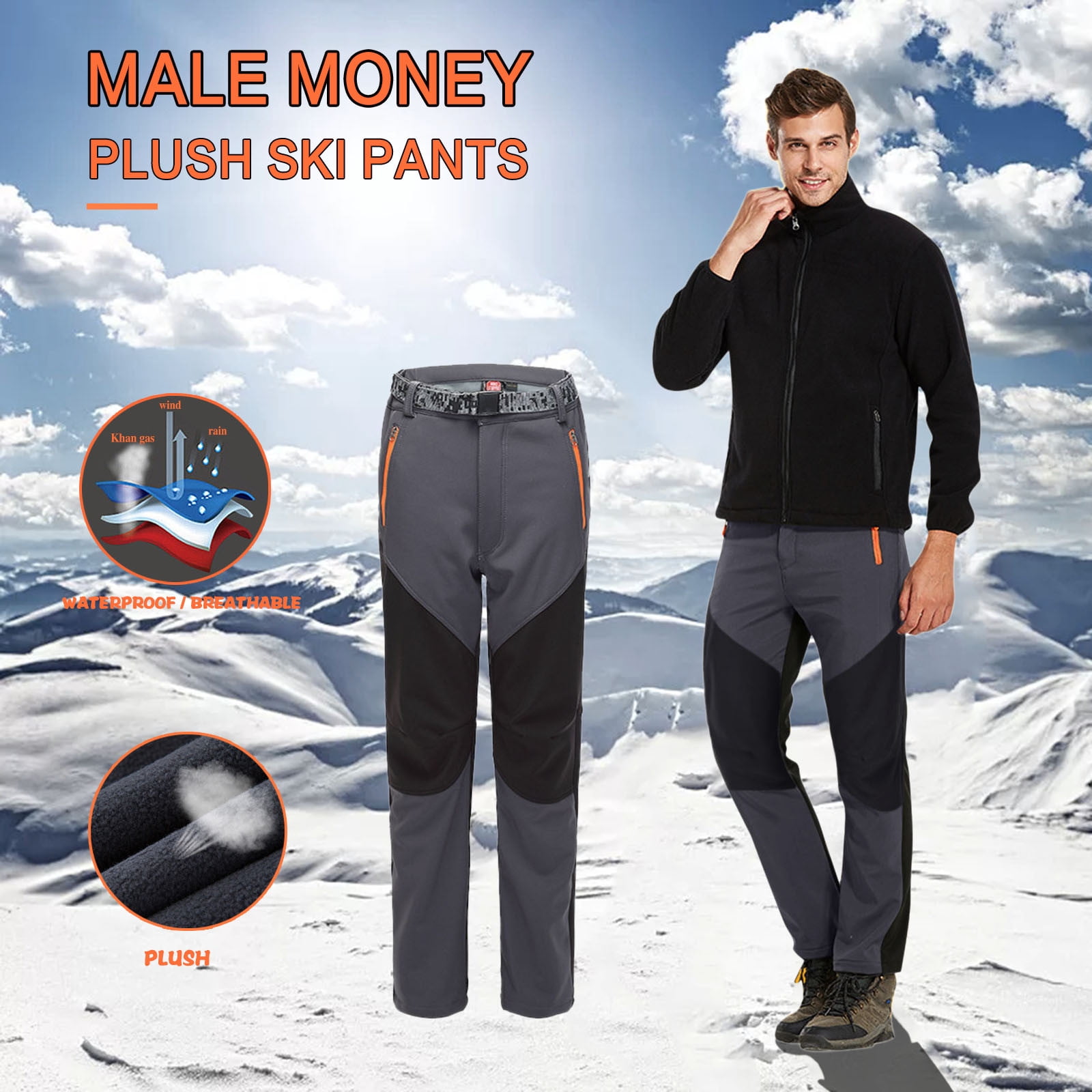 Thick waterproof shop trousers