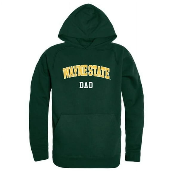 Men Wayne State Warriors Dad Hoodie, Forest Green - Medium