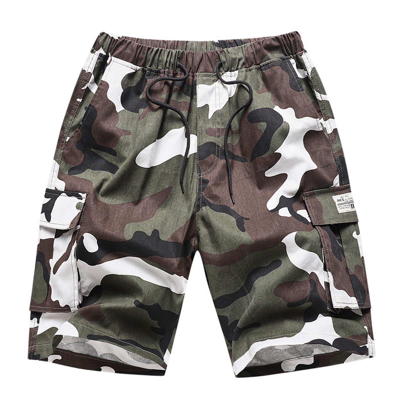 Men Wear Straight Leg Sports Plus Size Cargo Shorts - Walmart.com