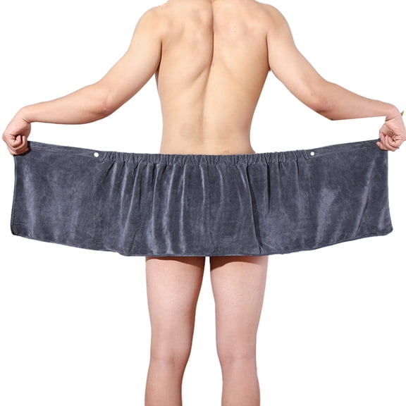 Men Wearable Bath Towel Short Pants Soft Coral Fleece Super Absorbent Swimming Beach Towel Blanket Body Wrap Towel