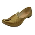 thumbnail image 1 of Men Wedding Sherwani Shoes Handmade Punjabi Jutti For Men Designer Flat Mojaris, 1 of 5