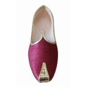 Men Wedding Shoes Handmade Loafers Maroon Jutties Traditional Mojaries US 6-12