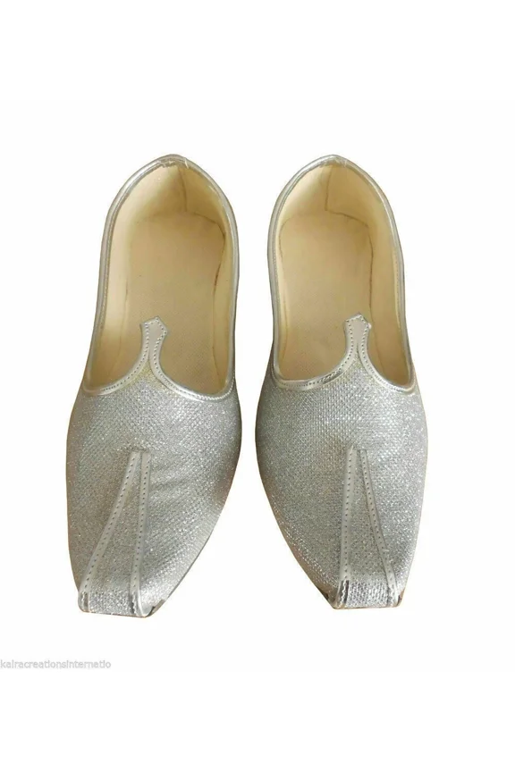 Men Wedding Shoes Indian Handmade Leather Jutties Flats Khussa Mojaries US 6