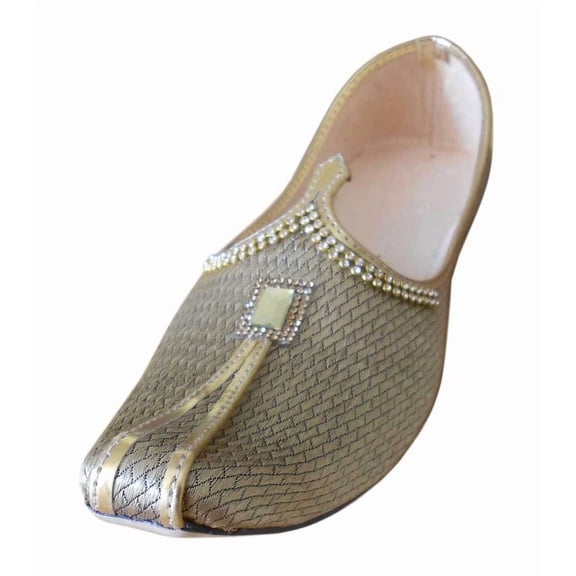 Men Wedding Shoes Indian Khussa Mojaries Flip-Flops Jutties Handmade US 6-11