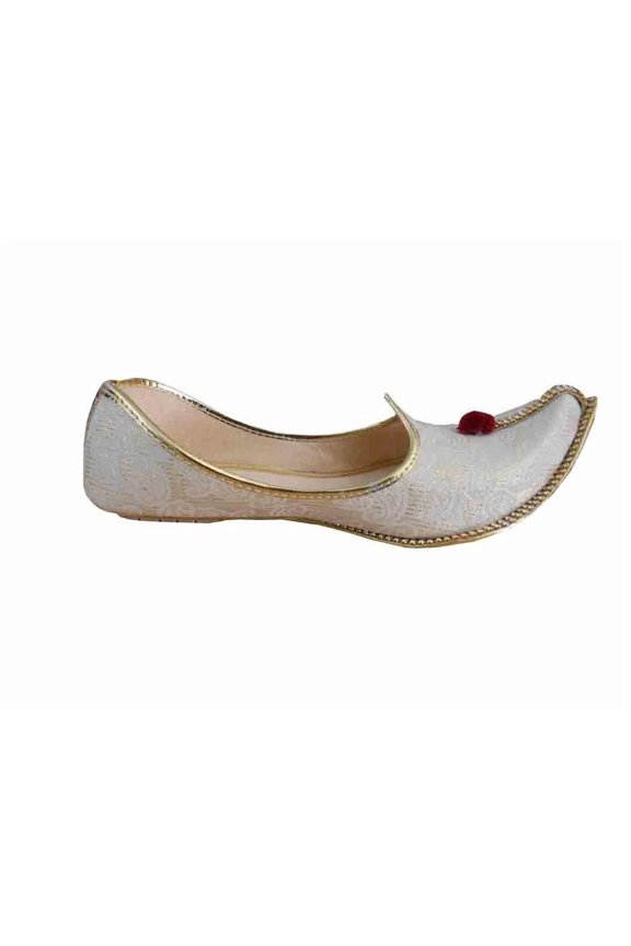 Men Wedding Shoes Jutties Mojaries Indian Leather Handmade Khussa Flats US 7-11