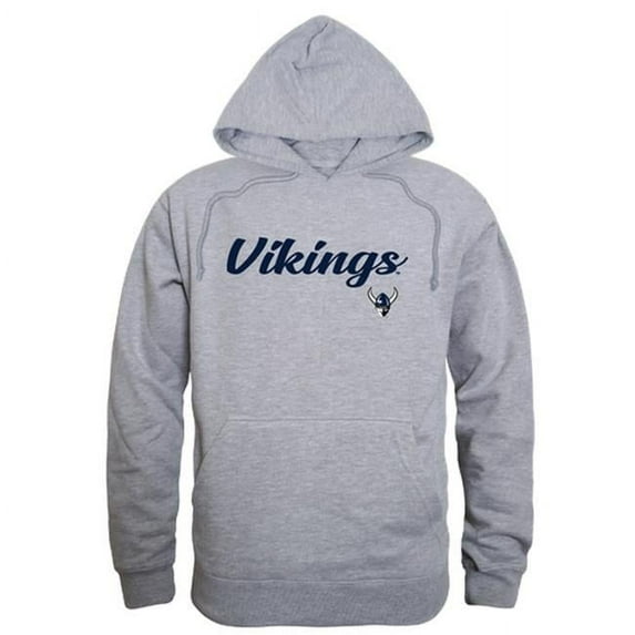 Men Western Washington Vikings Script Hoodie, Heather Grey - Medium