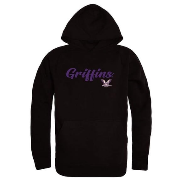 Men Westminster Griffins Script Hoodie, Black - Small
