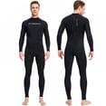 thumbnail image 1 of Men Wetsuit, Neoprene Wet Suits Front/Back Zip in Cold Water Full Body Dive Suit for Diving Snorkeling Surfing Swimming Canoeing, 1 of 6