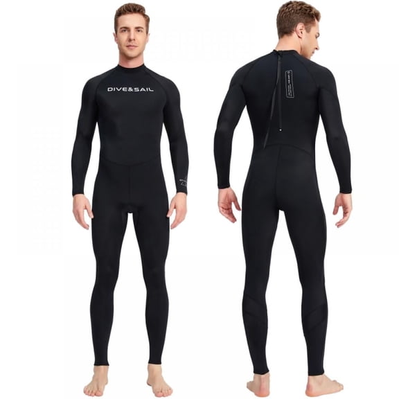 Men Wetsuit , Neoprene Wet Suits Front/Back Zip in Cold Water Full Body Dive Suit for Diving Snorkeling Surfing Swimming Canoeing