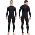 thumbnail image 1 of Men Wetsuit 3mm, Neoprene Wet Suits Front/Back Zip in Cold Water Full Body Dive Suit for Diving Snorkeling Surfing Swimming Canoeing, 1 of 6