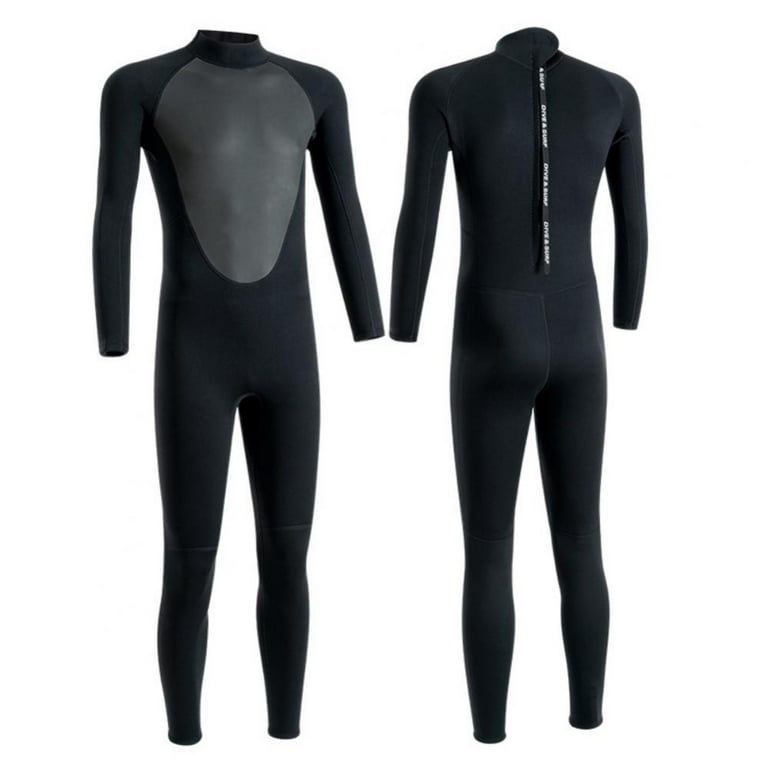 Men Wetsuit Neoprene Wet Suits 3mm Full Body Long Sleeves Swimsuit for  Scuba Diving Swimming Surfing Adult in Cold Water Aerobics 