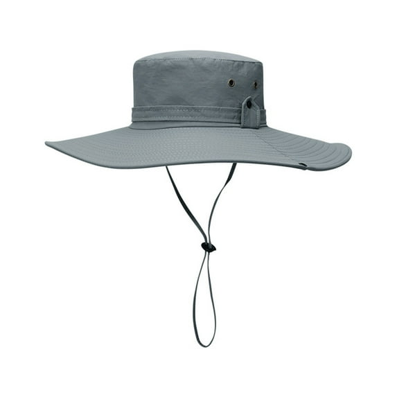Men Wide Brim Bucket Hat UPF50+ Waterproof Sun Hat for Fishing Hiking Camping