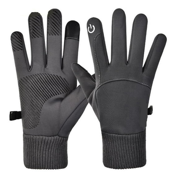 Men Winter Cycling Gloves Outdoor Sports Running Motorcycle Ski Touch Screen Fleece Gloves Waterproof Non-slip Warm Full Fingers Suitable For Hiking Driving Climbing Riding Skiing
--------
,Secure Fit