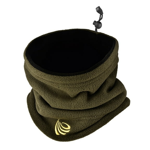 Men Winter Cycling Scarf Drawstring Adjustable Thick Plush Windproof Heat Retention Soft Warm Riding Neck Warp Neck Warmer Winter Accessories