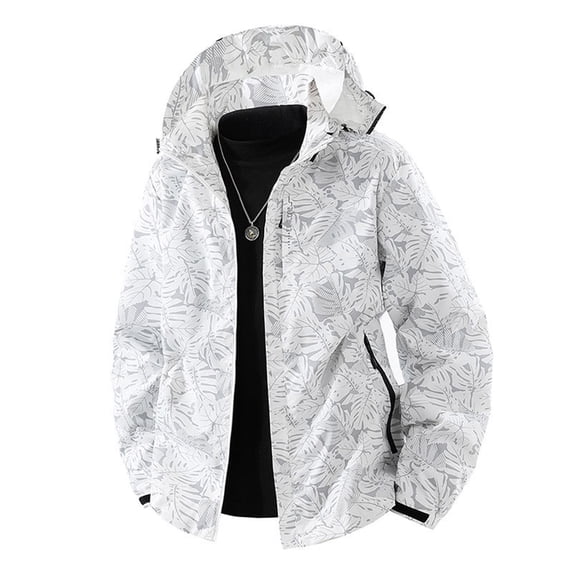Men Winter Jacket Long Sleeved Hooded Thin Windproof And Proof Submachine Jacket Windbreaker Hooded Raincoat Jacket