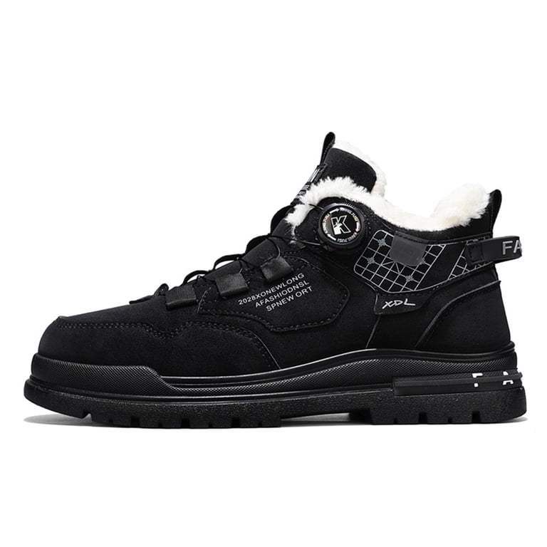 Men Winter Snow Boots Insulated Outdoor Hiking Shoes Faux  display picture 1