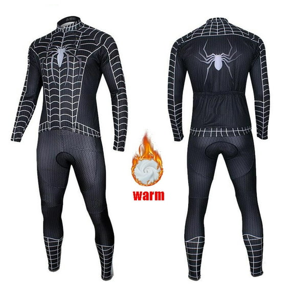 Men Winter Thermal Fleece Cycling Jersey Set Long Sleeve Road Bike Clothing Warm Coat Triathlon Suit Bicycle Clothes