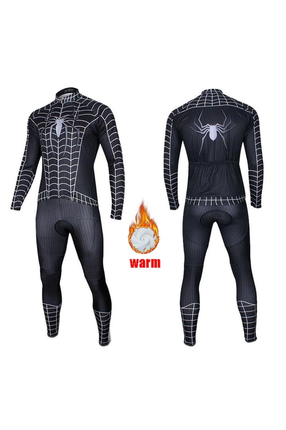 Men Winter Thermal Fleece Cycling Jersey Set Long Sleeve Road Bike Clothing Warm Coat Triathlon Suit Bicycle Clothes