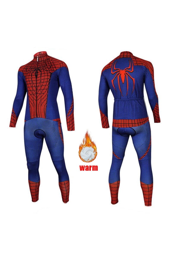 Men Winter Thermal Fleece Cycling Jersey Set Long Sleeve Road Bike Clothing Warm Coat Triathlon Suit Bicycle Clothes