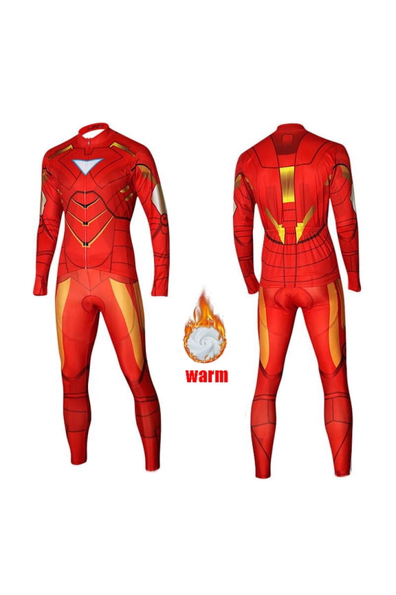 Men Winter Thermal Fleece Cycling Jersey Set Long Sleeve Road Bike Clothing Warm Coat Triathlon Suit Bicycle Clothes