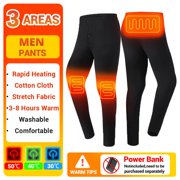Men Winter Thermal Heated Jacket Vest Heated Underwear Men's Ski Suit USB Electric Heating Clothing Fleece Thermal Long Johns