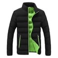 thumbnail image 1 of Men Winter Warm Down Full Zip Puffer Quilted Insulated Warm, 1 of 6