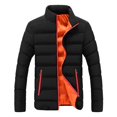 thumbnail image 1 of Men Winter Warm Down Full Zip Puffer Quilted Insulated Warm, 1 of 6