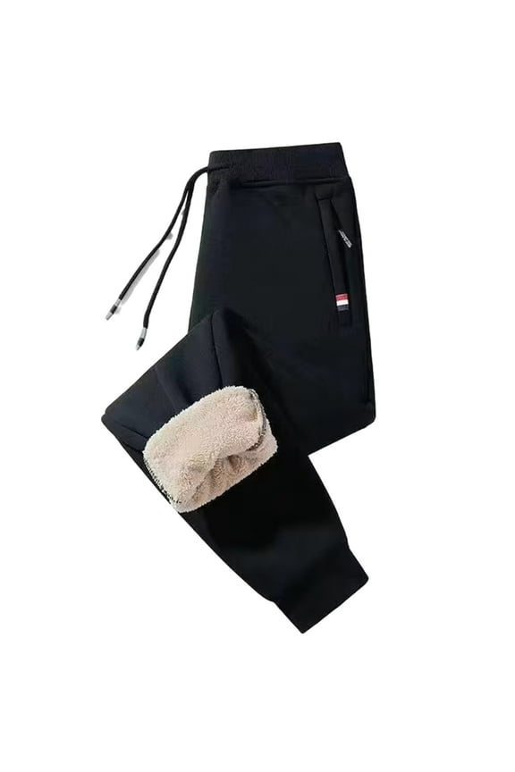 Men Winter Warm Track Pants Fleece Joggers Pant Sherpas Lined Athletic Sweatpant