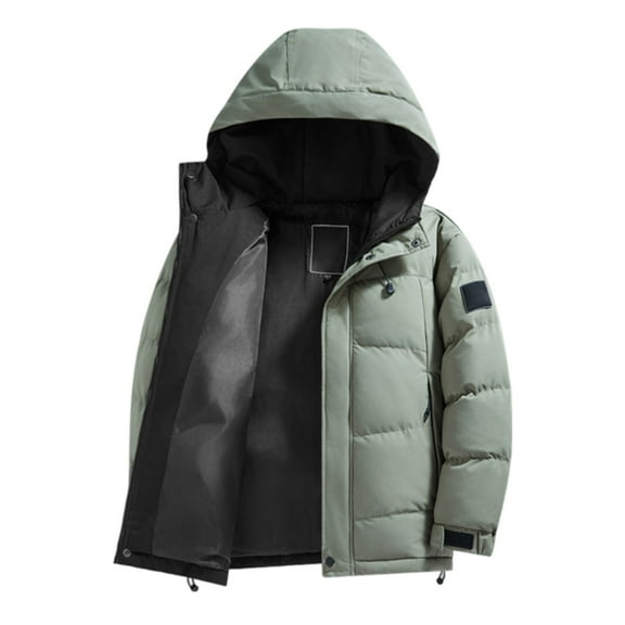 Men Winter Windproof Thick Hooded Business Warm And Comfortable Foreign Trade Clothing Loose Trendy Jacket