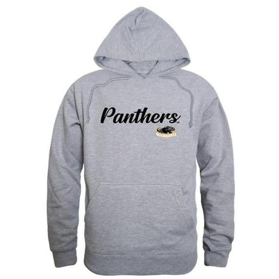 Men Wisconsin Milwaukee Panthers Script Hoodie, Heather Grey - Small
