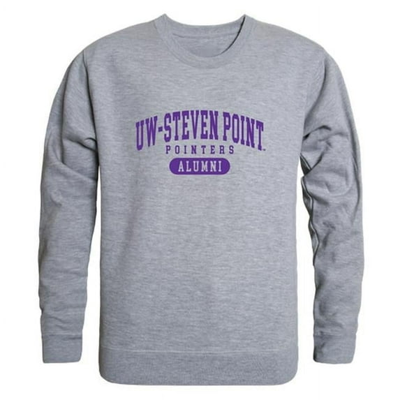 Men Wisconsin Stevens Point Pointers Alumni Fleece, Heather Grey - Small