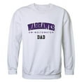 thumbnail image 1 of Men Wisconsin Whitewater Warhawks Dad Crewneck Fleece, White - Large, 1 of 1