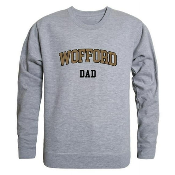 Men Wofford Terriers Dad Crewneck Fleece, Heather Grey - Medium