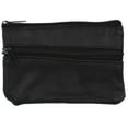 thumbnail image 1 of Men, Woman, Genuine Leather Coin Purse Cowhide Change Purse Coin Pouch, Key Ring, 1 of 15