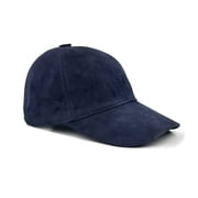 Men Woman Leather Cap 100% Genuine Real Lambskin Leather Black