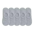 thumbnail image 1 of Men Women 5-Pack Invisible Socks Gripper Heel Boat Socks Stretchy Fit Breathable Everyday Socks, 1 of 4