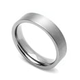 thumbnail image 1 of Men Women 5MM Comfort Fit Titanium Wedding Band Classic Flat Ring (Size 5 to 12), 1 of 3