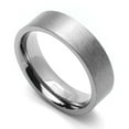 thumbnail image 1 of Men Women 6MM Comfort Fit Titanium Wedding Band Classic Flat Ring (Size 5 to 12), 1 of 3