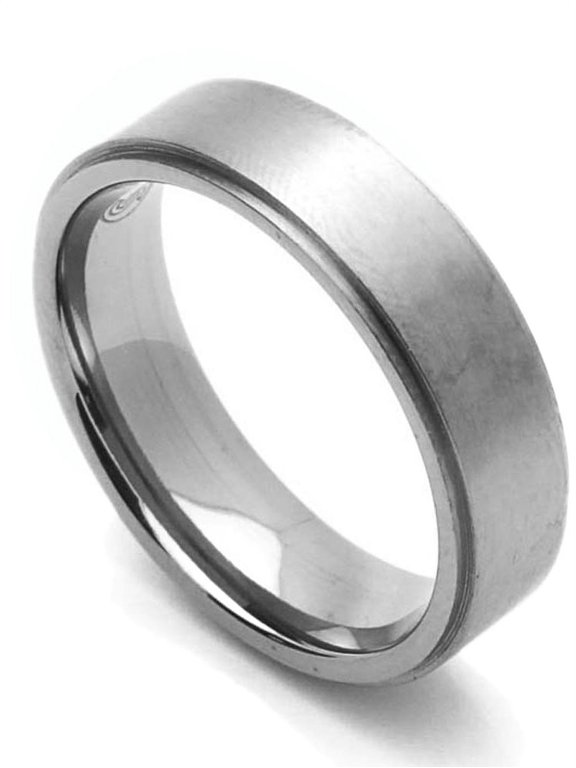 Men Women 6MM Comfort Fit Titanium Wedding Band Satin Finished Ring (Size 7 to 14)