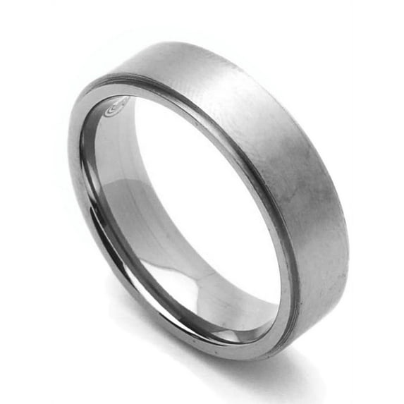 Men Women 6MM Comfort Fit Titanium Wedding Band Satin Finished Ring (Size 7 to 14)