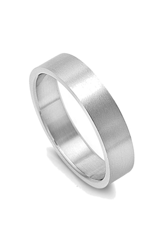 Men Women 6MM Stainless Steel Matte Finish Plain Engravable Wedding Band (Size 6 to 14)