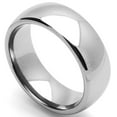 thumbnail image 1 of Men's 8MM Comfort Fit Stainless Steel Wedding Band Classic Domed Ring (Size 5 to 15) Size 7.5, 1 of 4