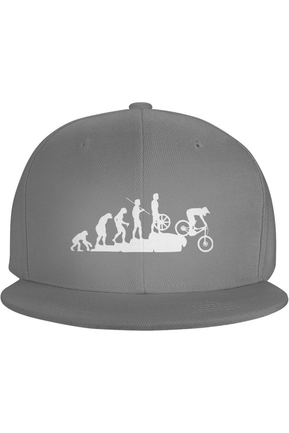 Men Women Adjustable Baseball Caps, Interesting Mountain Bike Unisex Plain Hats Vintage Trucker Dad Cap Black