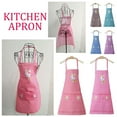 thumbnail image 1 of Men Women Adjustable Bib Apron with Two Pockets Kitchen Cooking Apron, 1 of 7