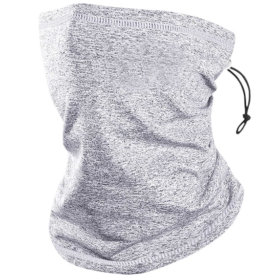Men Women Adjustable Neck Gaiter Face Cover Scarf, Neck Warmer Breathable Fleece Lined Sun & Wind-proof for Skiing Fishing Hiking Cycling