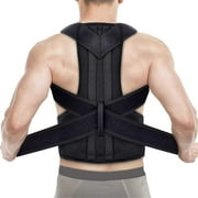 Odysite Posture Corrector Upper and Lower Back Support Unisex Adjustable, Black