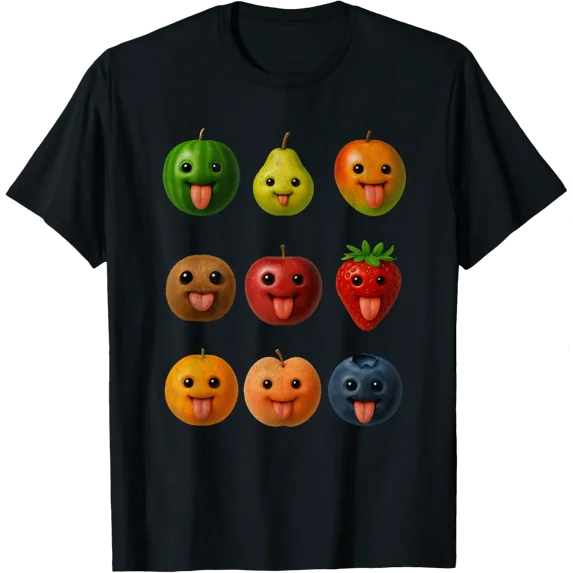 Men Women Ai Fruit Gen Z Brainrot T Shirt Size S-5XL