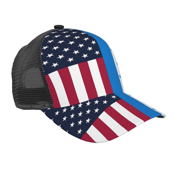 Men Women America Honduran Flag Adjustable Trucker Hat Lightweight Mesh Back Baseball Cap One Size
