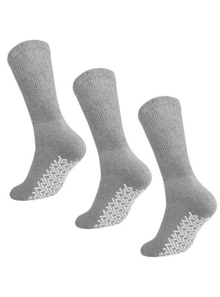Debra Weitzner Loose Non-Binding Fit Sock - Diabetic Non-Slip Socks for Men  and Women - Ankle 3Pk Black